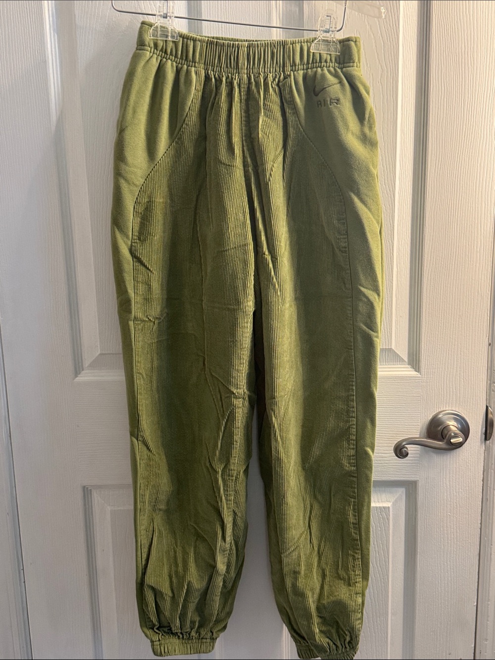 Nike Olive Green Corduroy Jogger Pants for Men